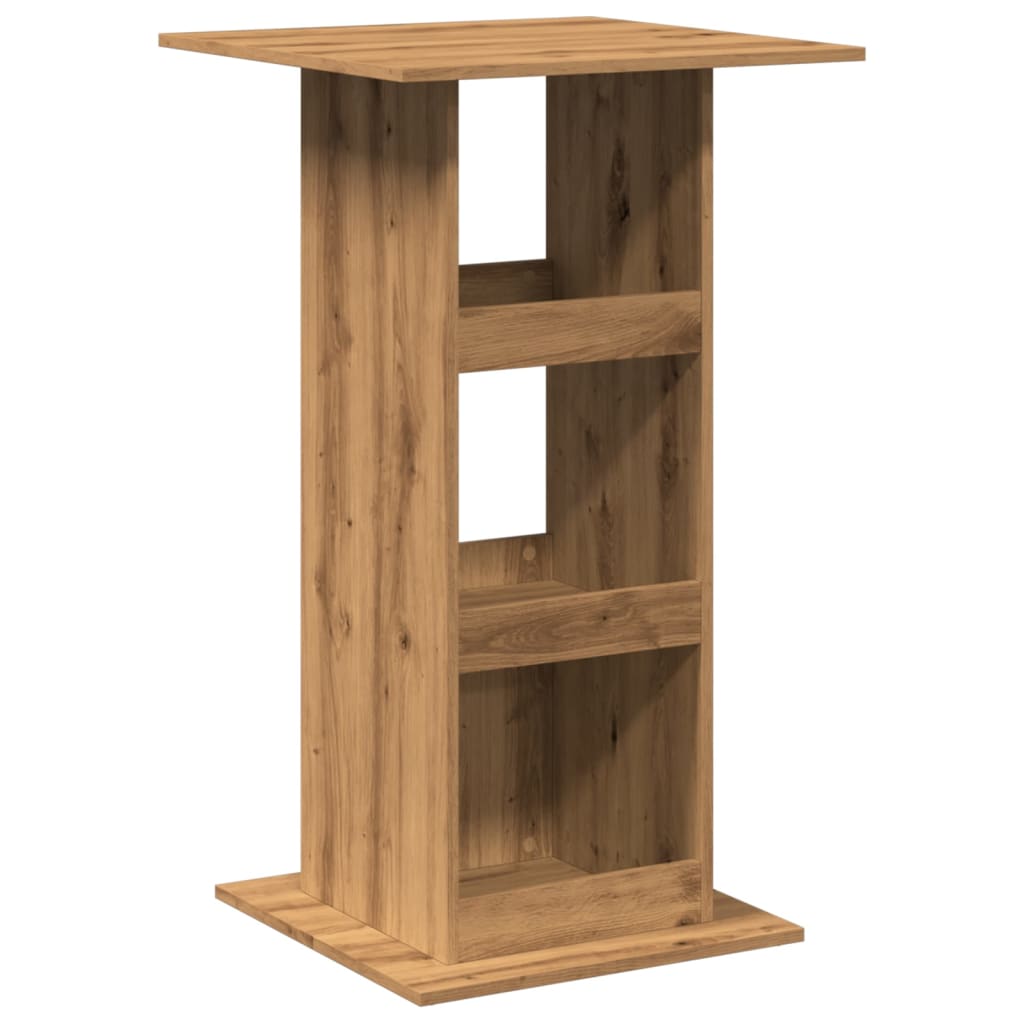 Bar Table with Storage Artisan Oak 60x60x102 cm Engineered Wood - Bargainia.com - 