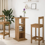 Bar Table with Storage Artisan Oak 60x60x102 cm Engineered Wood - Bargainia.com - 