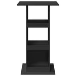 Bar Table with Storage Black 60x60x102 cm Engineered Wood - Bargainia.com - 