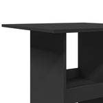 Bar Table with Storage Black 60x60x102 cm Engineered Wood - Bargainia.com - 