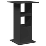 Bar Table with Storage Black 60x60x102 cm Engineered Wood - Bargainia.com - 