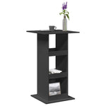 Bar Table with Storage Black 60x60x102 cm Engineered Wood - Bargainia.com - 