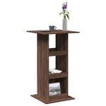 Bar Table with Storage Brown Oak 60x60x102 cm Engineered Wood - Bargainia.com - 
