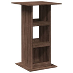 Bar Table with Storage Brown Oak 60x60x102 cm Engineered Wood - Bargainia.com - 