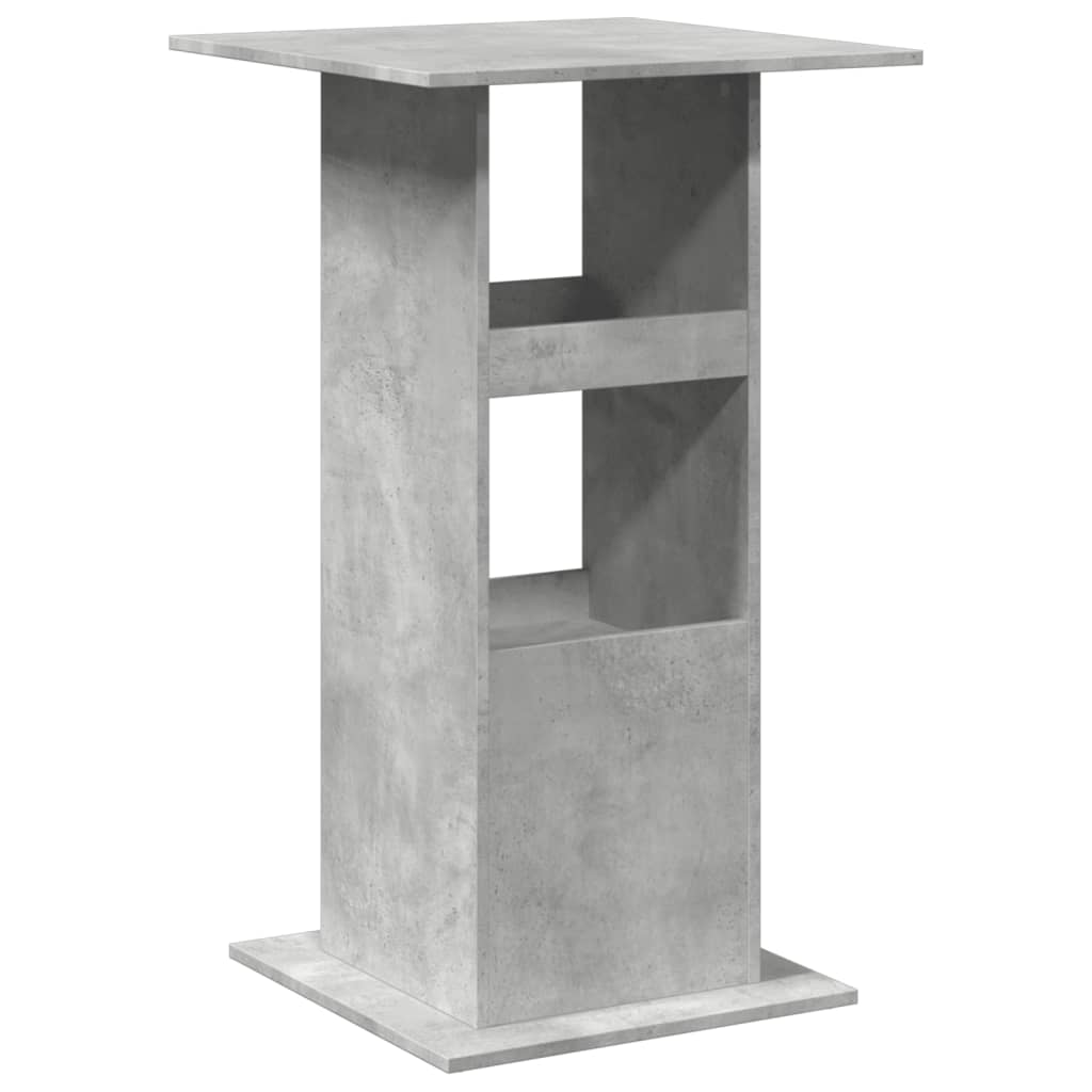 Bar Table with Storage Concrete Grey 60x60x102 cm Engineered Wood - Bargainia.com - 