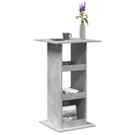 Bar Table with Storage Concrete Grey 60x60x102 cm Engineered Wood - Bargainia.com - 