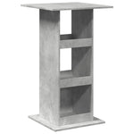 Bar Table with Storage Concrete Grey 60x60x102 cm Engineered Wood - Bargainia.com - 