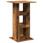 Bar Table with Storage Old Wood 60x60x102 cm Engineered Wood - Bargainia.com - 