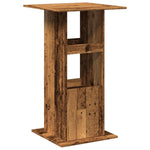 Bar Table with Storage Old Wood 60x60x102 cm Engineered Wood - Bargainia.com - 
