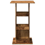 Bar Table with Storage Old Wood 60x60x102 cm Engineered Wood - Bargainia.com - 