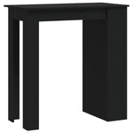 Bar Table with Storage Rack Black 102x50x103.5 cm Engineered Wood - Bargainia.com - 