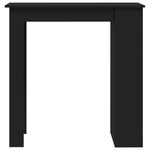 Bar Table with Storage Rack Black 102x50x103.5 cm Engineered Wood - Bargainia.com - 