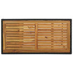 Bar Table with Storage Rack Black 120x60x110 cm Poly Rattan - Bargainia.com - 