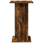 Bar Table with Storage Smoked Oak 60x60x102 cm Engineered Wood - Bargainia.com - 