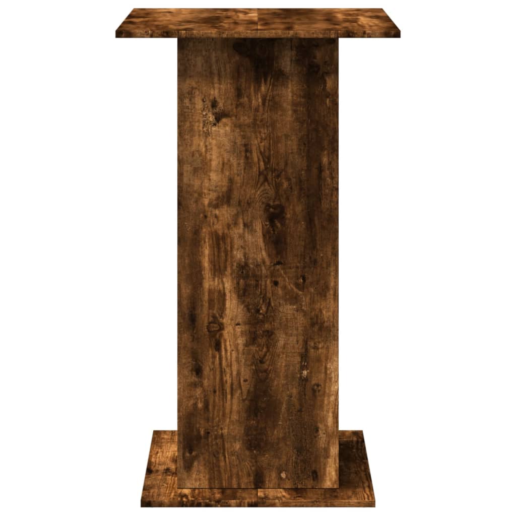 Bar Table with Storage Smoked Oak 60x60x102 cm Engineered Wood - Bargainia.com - 