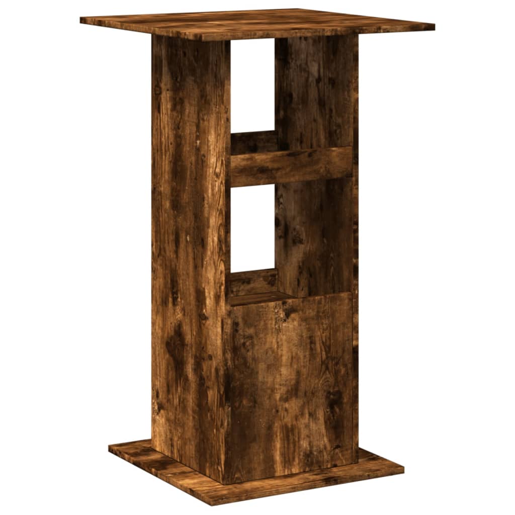 Bar Table with Storage Smoked Oak 60x60x102 cm Engineered Wood - Bargainia.com - 