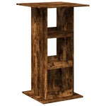 Bar Table with Storage Smoked Oak 60x60x102 cm Engineered Wood - Bargainia.com - 
