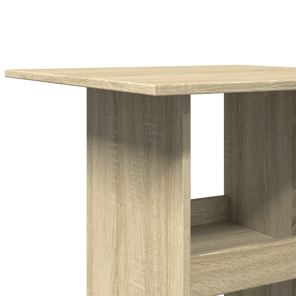 Bar Table with Storage Sonoma Oak 60x60x102 cm Engineered Wood - Bargainia.com - 