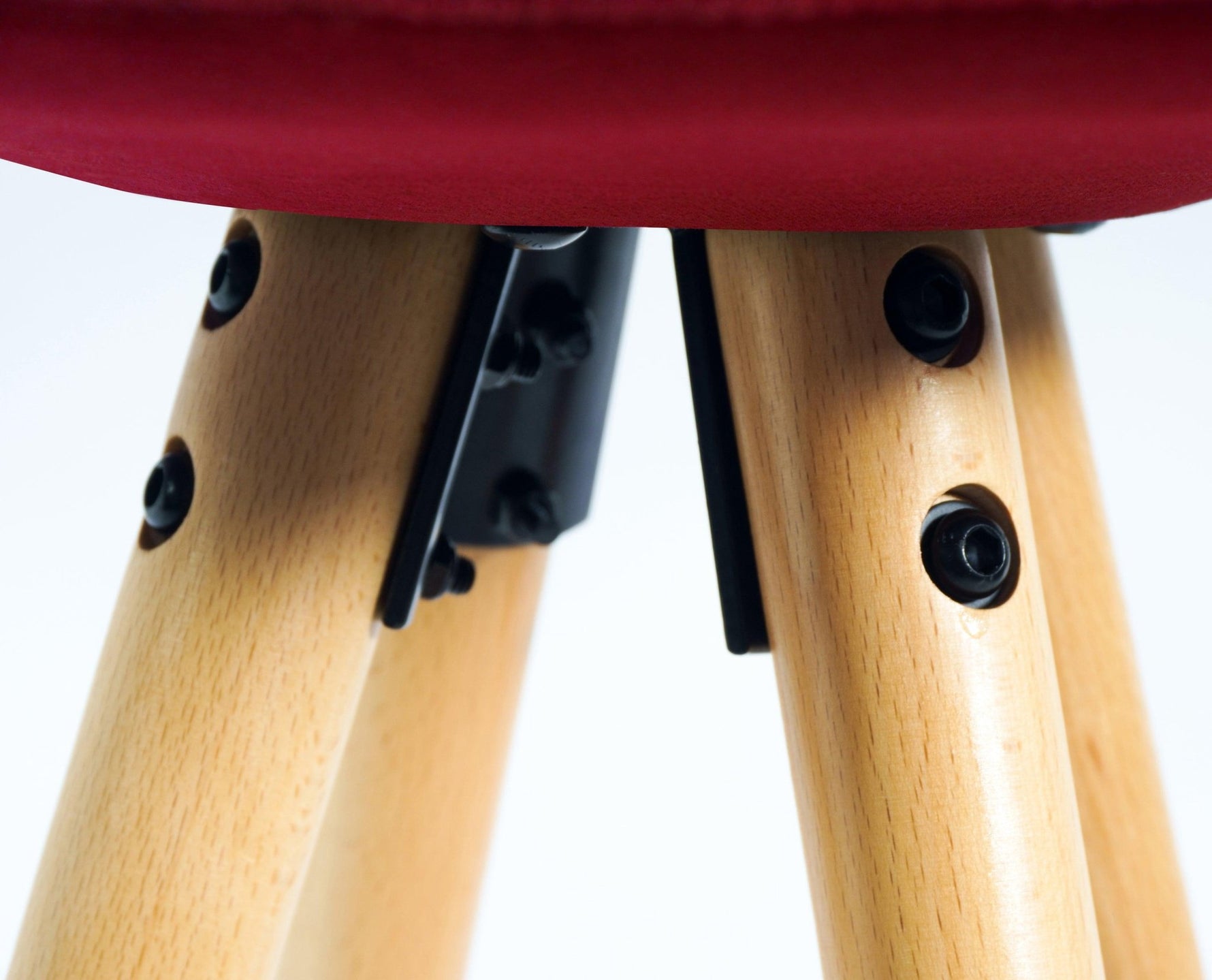 Barcelona Bar Stools Matte Velvet - Burgundy - Bargainia.com - 