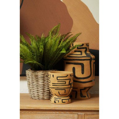 Barren Hand Painted Earthenware Vase - Bargainia.com - 5018705494951