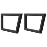 Basin Shelf Wall Mounted Steel and Solid Wood Acacia - Bargainia.com - 