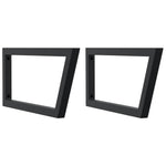 Basin Shelf Wall Mounted Steel and Solid Wood Acacia - Bargainia.com - 