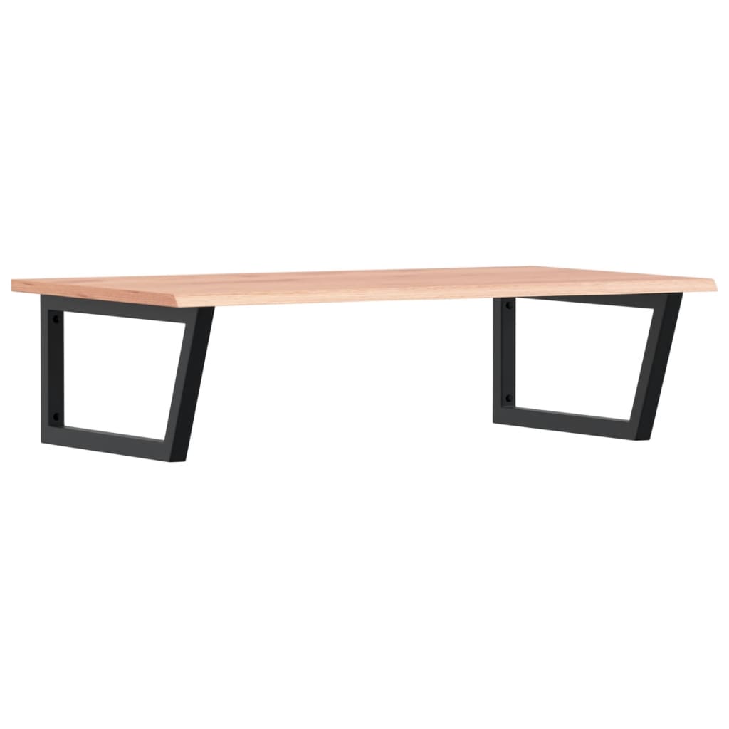 Basin Shelf Wall Mounted Steel and Solid Wood Oak - Bargainia.com - 8721102935046 - 3302651