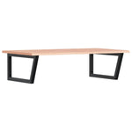 Basin Shelf Wall Mounted Steel and Solid Wood Oak - Bargainia.com - 