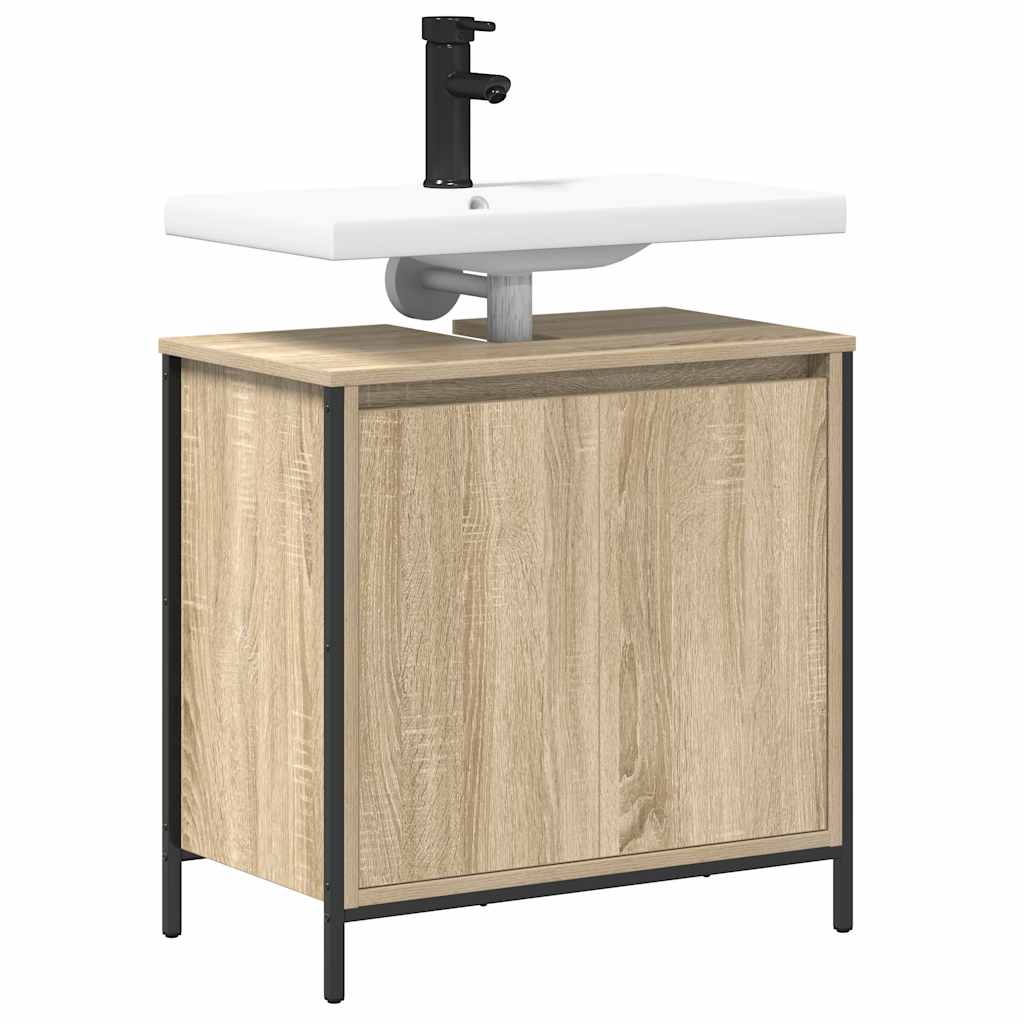 Bathroom Basin Cabinet Sonoma Oak 60x34.5x60 cm - Bargainia.com - 8721158708120 - 861893