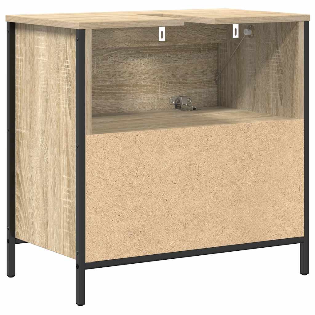 Bathroom Basin Cabinet with Drawers Sonoma Oak 60x34.5x60 cm - Bargainia.com - 8721158708021 - 861883