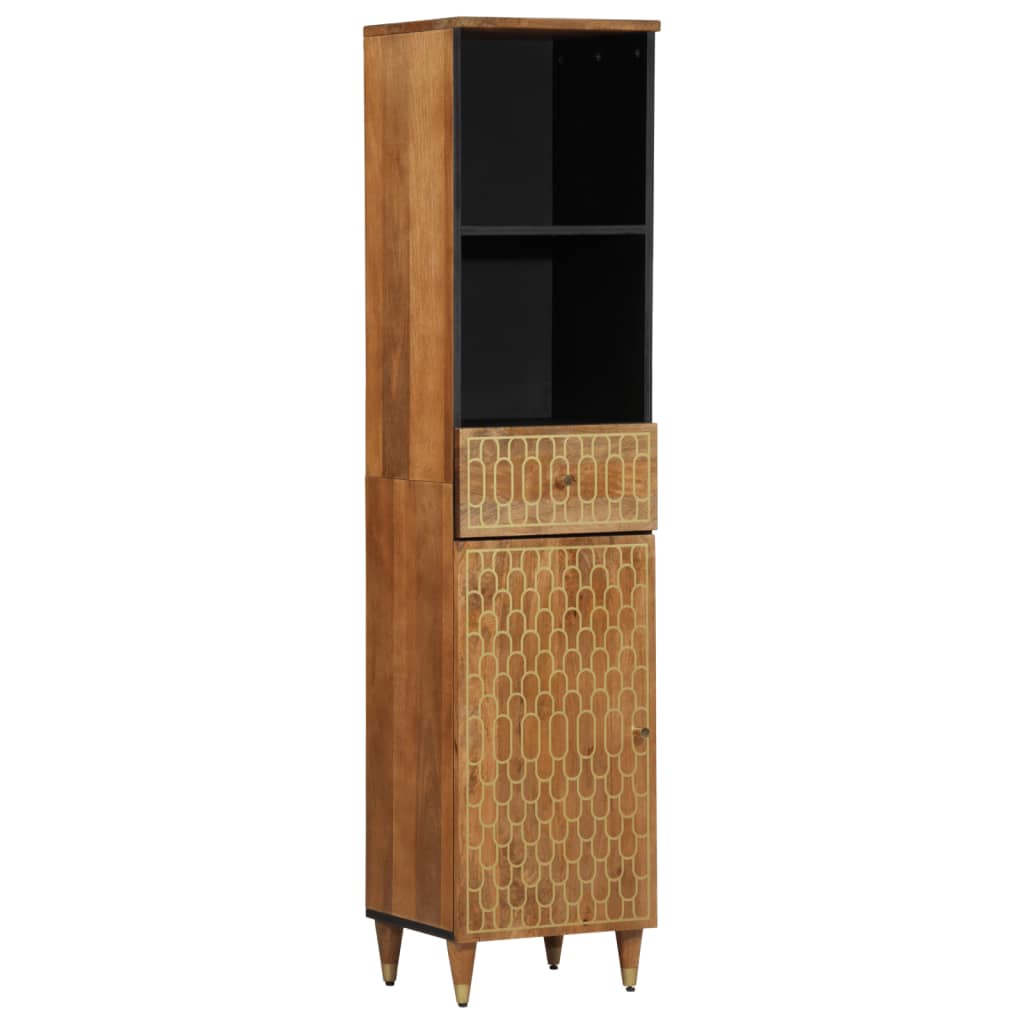 Bathroom Cabinet 38x33x160 cm Solid Wood Mango - Bargainia.com - 8721012108646 - 358306