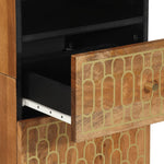 Bathroom Cabinet 38x33x160 cm Solid Wood Mango - Bargainia.com - 