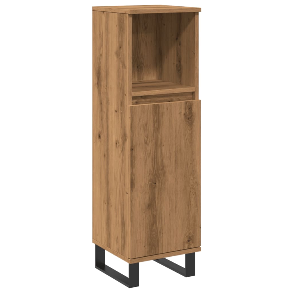 Bathroom Cabinet Artisan Oak 30x30x100 cm Engineered Wood - Bargainia.com - 8721158444530 - 857212