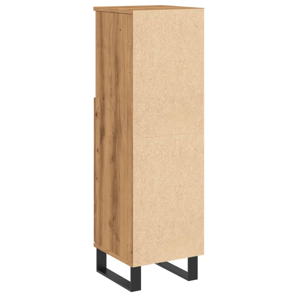 Bathroom Cabinet Artisan Oak 30x30x100 cm Engineered Wood - Bargainia.com - 8721158444530 - 857212