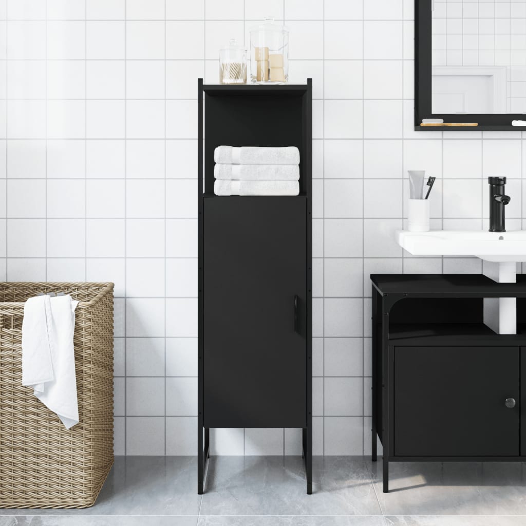 Bathroom Cabinet Black 33x33x120.5 cm Engineered Wood - Bargainia.com - 8721012377622 - 842466