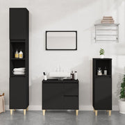 Bathroom Cabinet Black 65x33x60 cm Engineered Wood - Bargainia.com - 8720845738471 - 819821