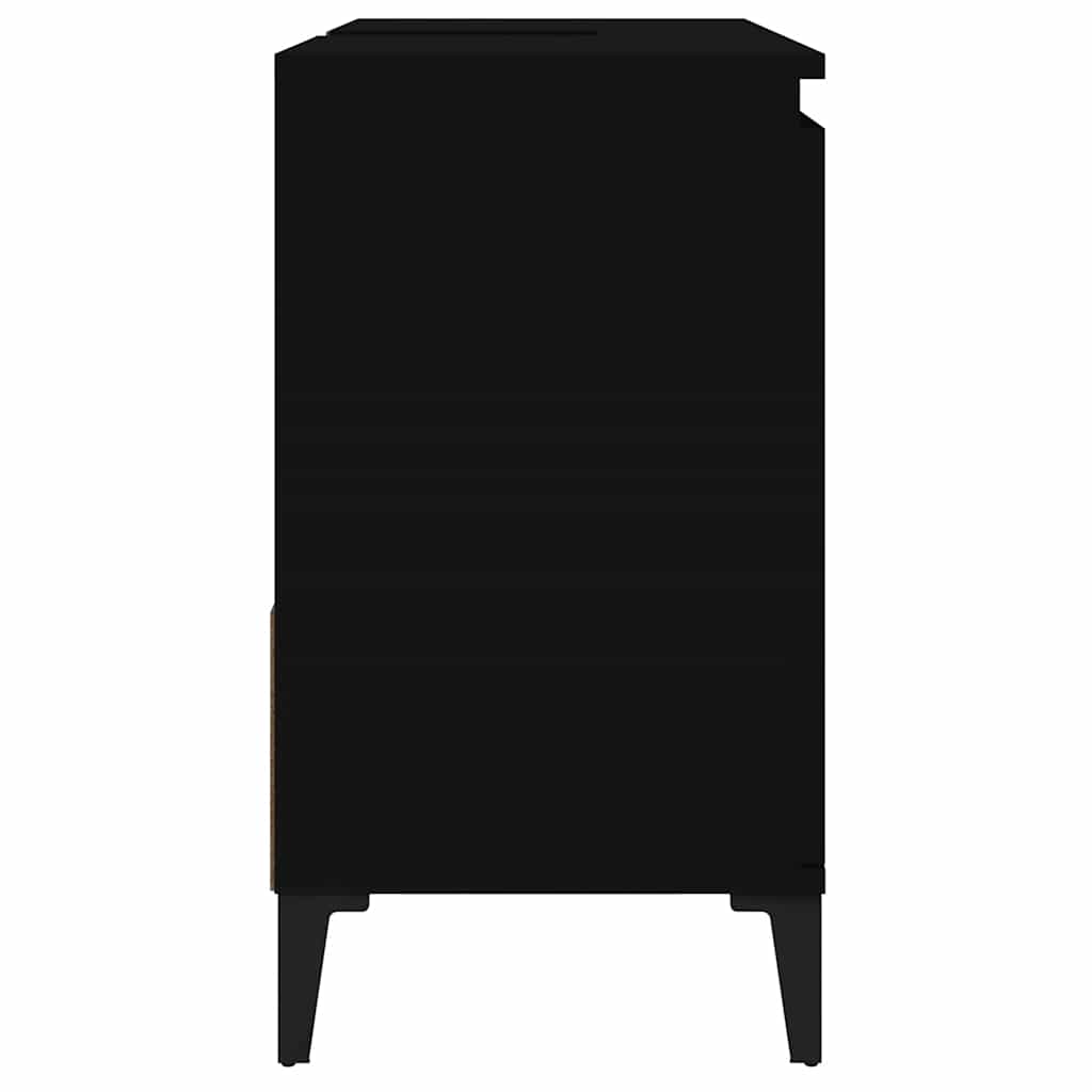 Bathroom Cabinet Black 65x33x60 cm Engineered Wood - Bargainia.com - 8720845738556 - 819829