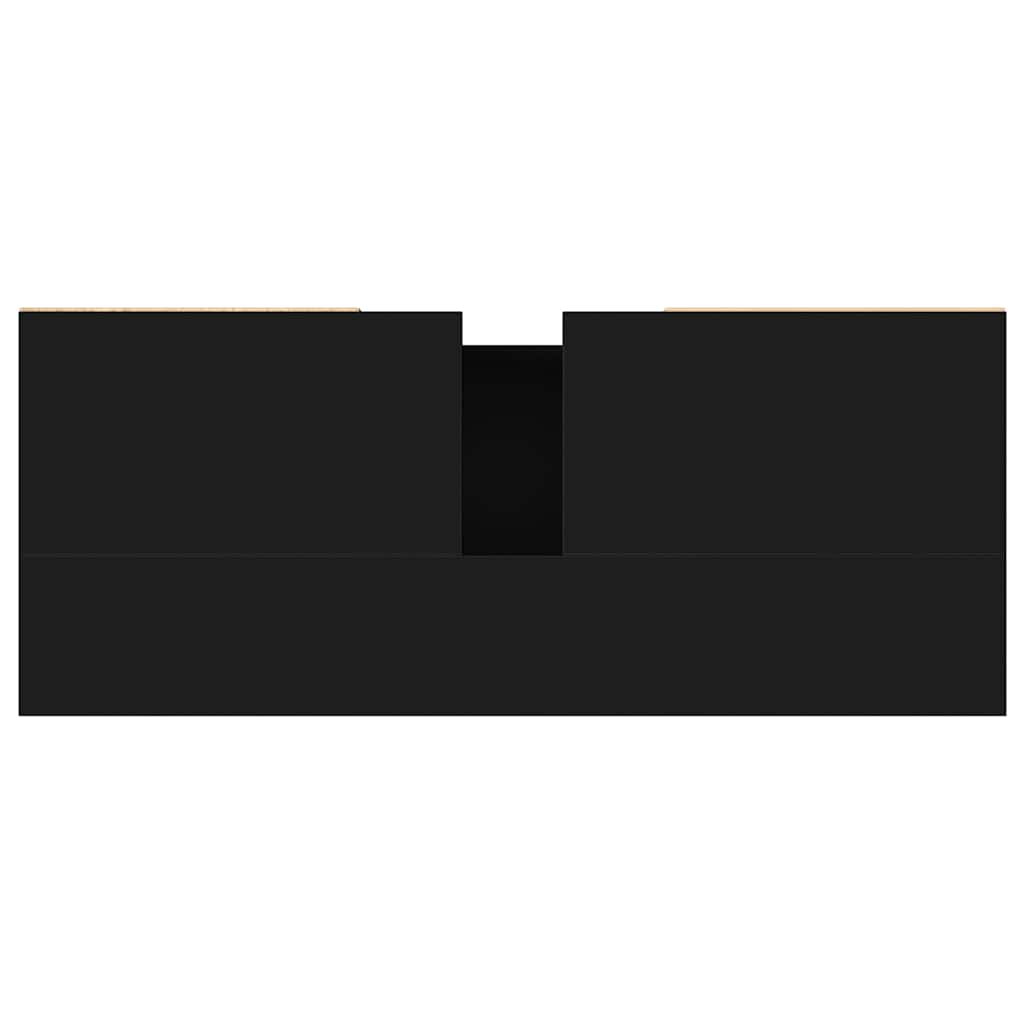 Bathroom Cabinet Black 80x33x60 cm Engineered Wood - Bargainia.com - 8720845876401 - 831629