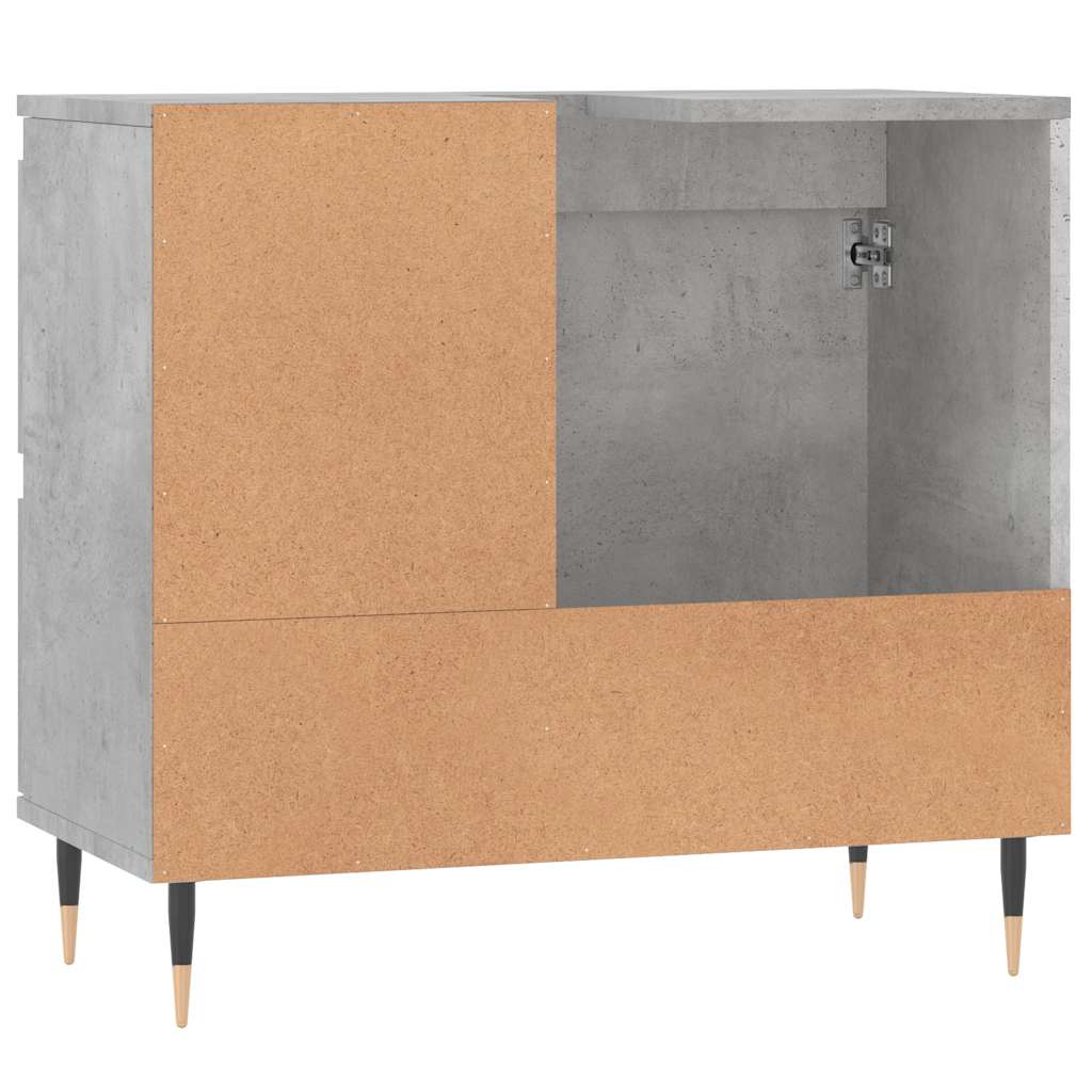 Bathroom Cabinet Concrete Grey 65x33x60 cm Engineered Wood - Bargainia.com - 