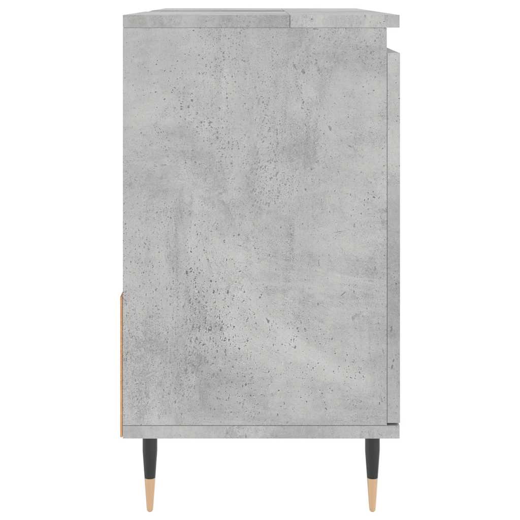 Bathroom Cabinet Concrete Grey 65x33x60 cm Engineered Wood - Bargainia.com - 
