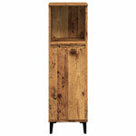 Bathroom Cabinet Old Wood 30x30x100 cm Engineered Wood - Bargainia.com - 