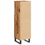 Bathroom Cabinet Old Wood 30x30x100 cm Engineered Wood - Bargainia.com - 
