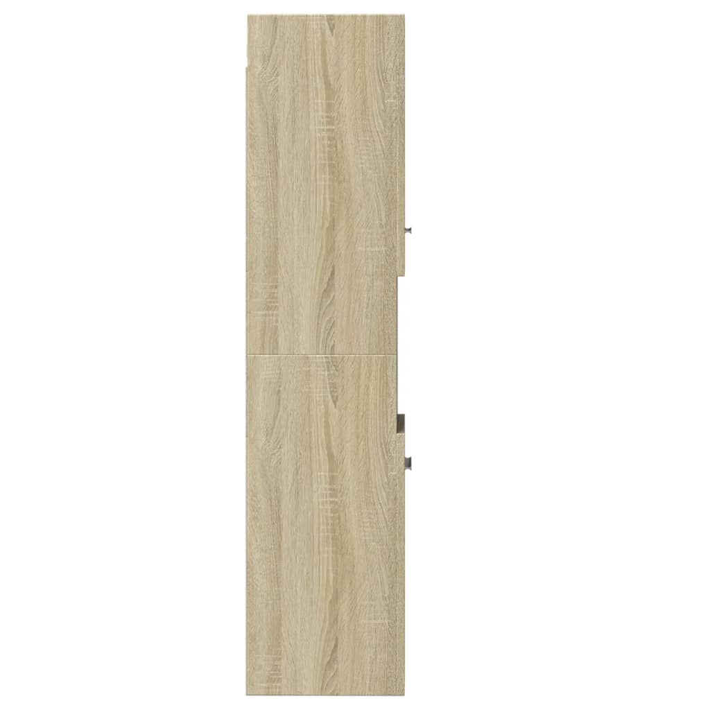 Bathroom Cabinet Sonoma Oak 30x30x130 cm Engineered Wood - Bargainia.com - 8721102808661 - 849635