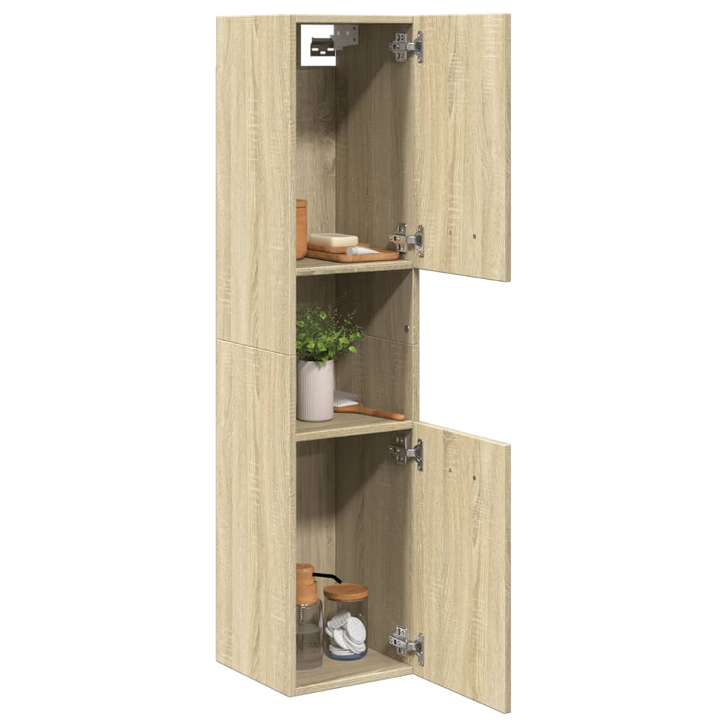 Bathroom Cabinet Sonoma Oak 30x30x130 cm Engineered Wood - Bargainia.com - 8721102808661 - 849635