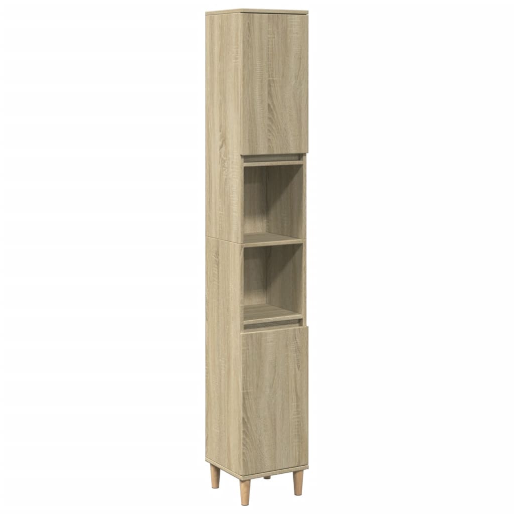 Bathroom Cabinet Sonoma Oak 30x30x190 cm Engineered Wood - Bargainia.com - 8721102823343 - 849657