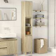 Bathroom Cabinet Sonoma Oak 30x30x190 cm Engineered Wood - Bargainia.com - 8721102823343 - 849657