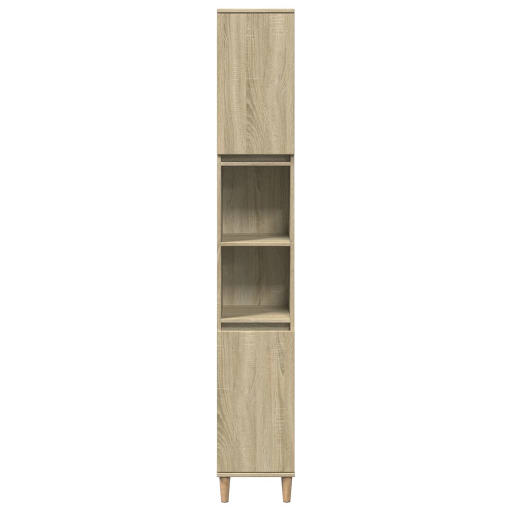 Bathroom Cabinet Sonoma Oak 30x30x190 cm Engineered Wood - Bargainia.com - 8721102823343 - 849657