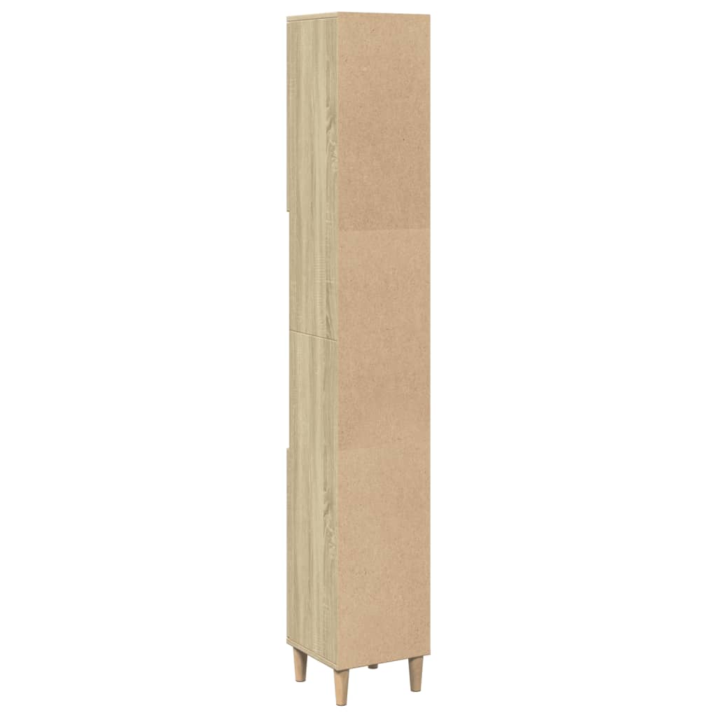Bathroom Cabinet Sonoma Oak 30x30x190 cm Engineered Wood - Bargainia.com - 8721102823343 - 849657