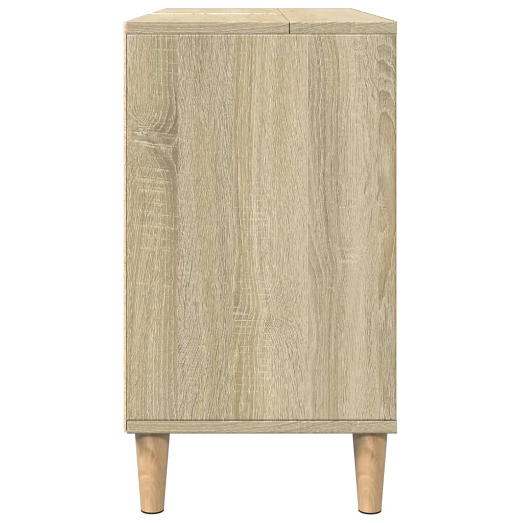 Bathroom Cabinet Sonoma Oak 80x33x60 cm Engineered Wood - Bargainia.com - 8721158443809 - 857131