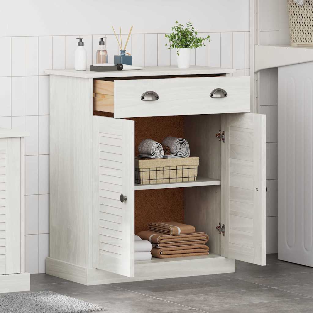 Bathroom Cabinet VIGO White 67.5 x 34 x 80 cm Solid pine wood - Bargainia.com - 